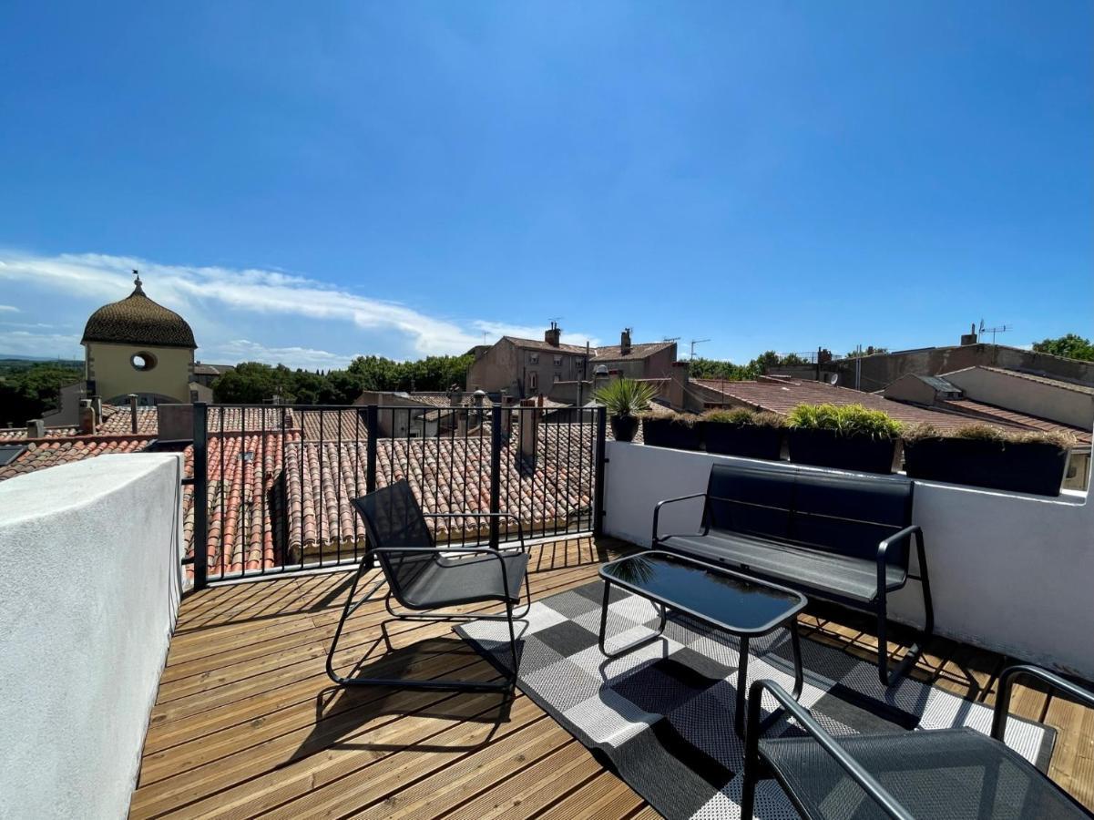 Rooftop N°38 - Rooms Et Studios - Vue Cite Medievale Carcassonne Ngoại thất bức ảnh