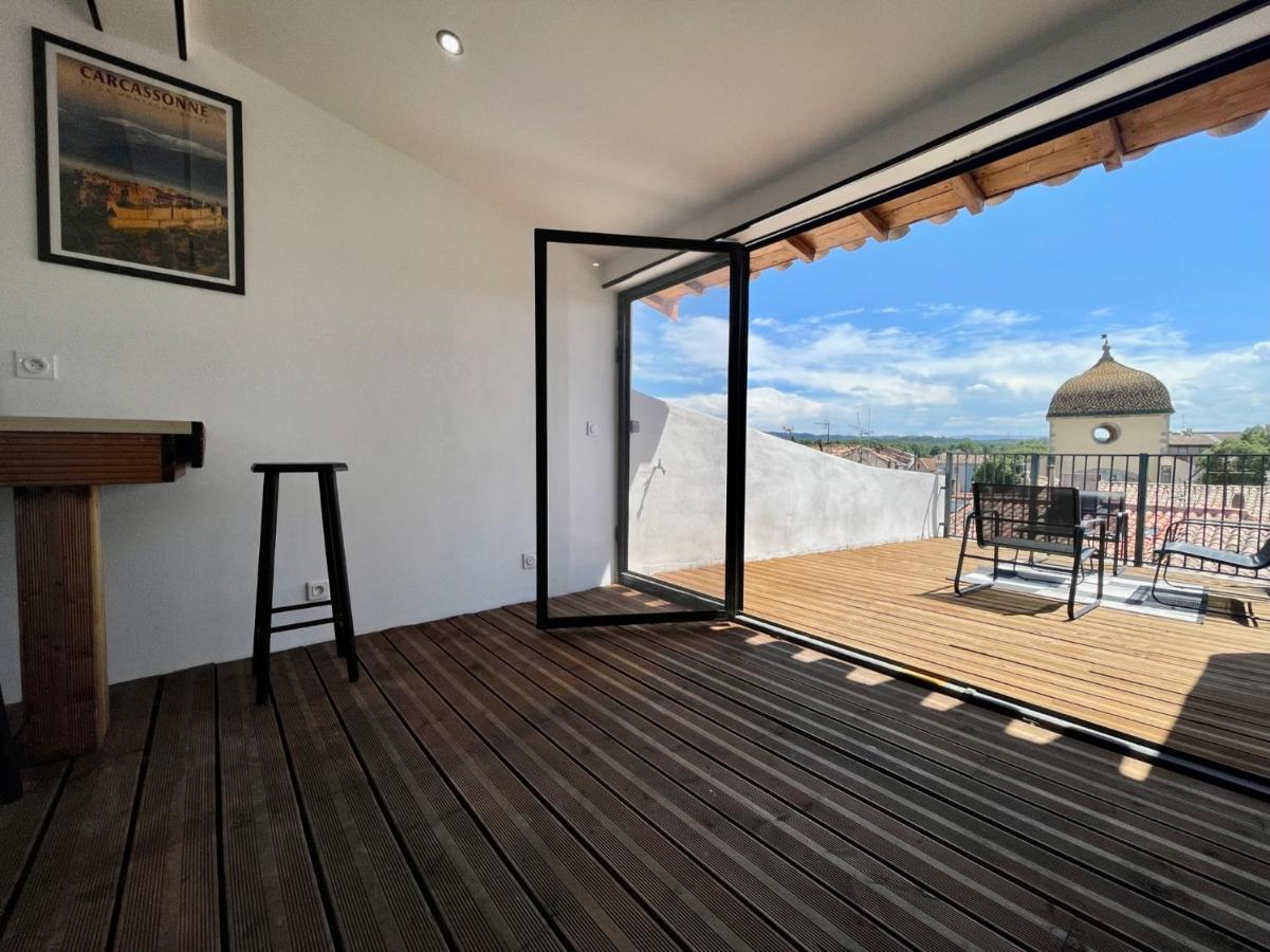 Rooftop N°38 - Rooms Et Studios - Vue Cite Medievale Carcassonne Ngoại thất bức ảnh